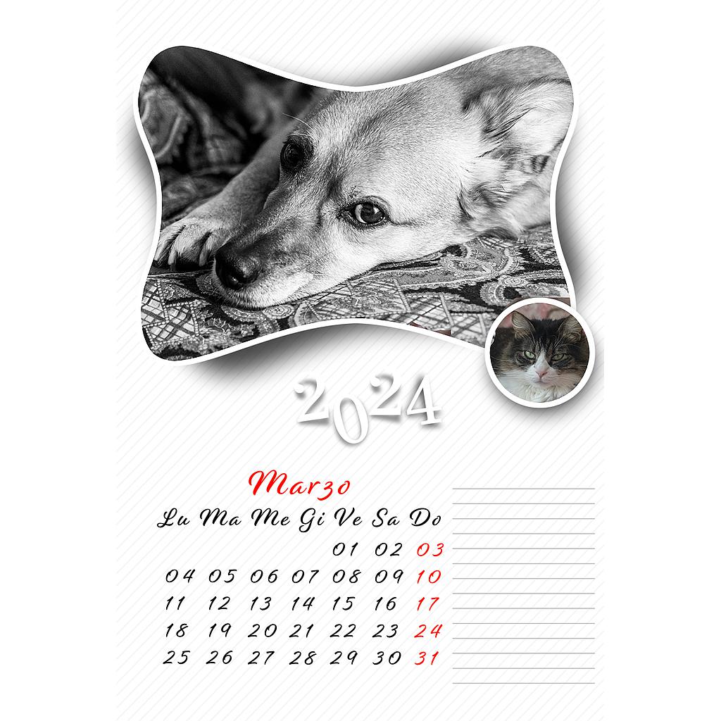 Calendario mensile 20 x 30 Cod. C2079