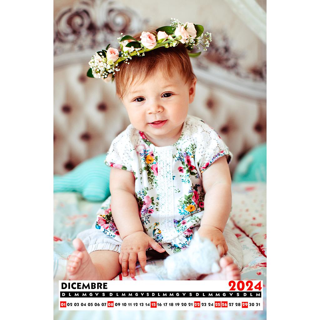 Calendario mensile 30x40 Cod. C372