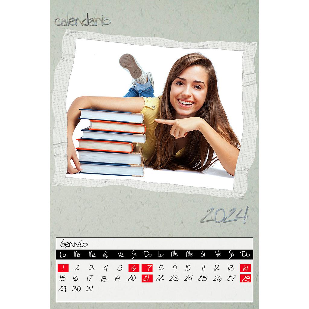 Calendario mensile 30x40 Cod. C544
