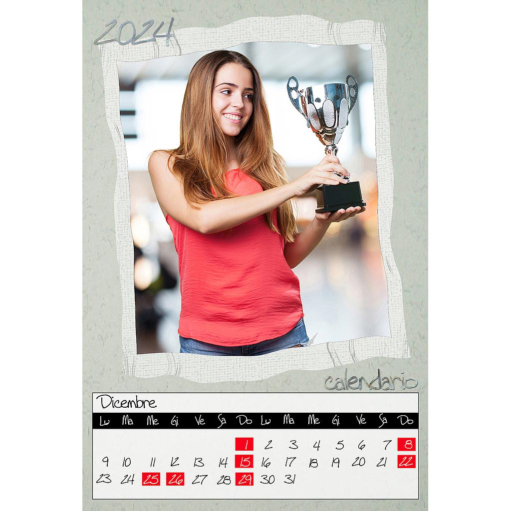 Calendario mensile 30x40 Cod. C545