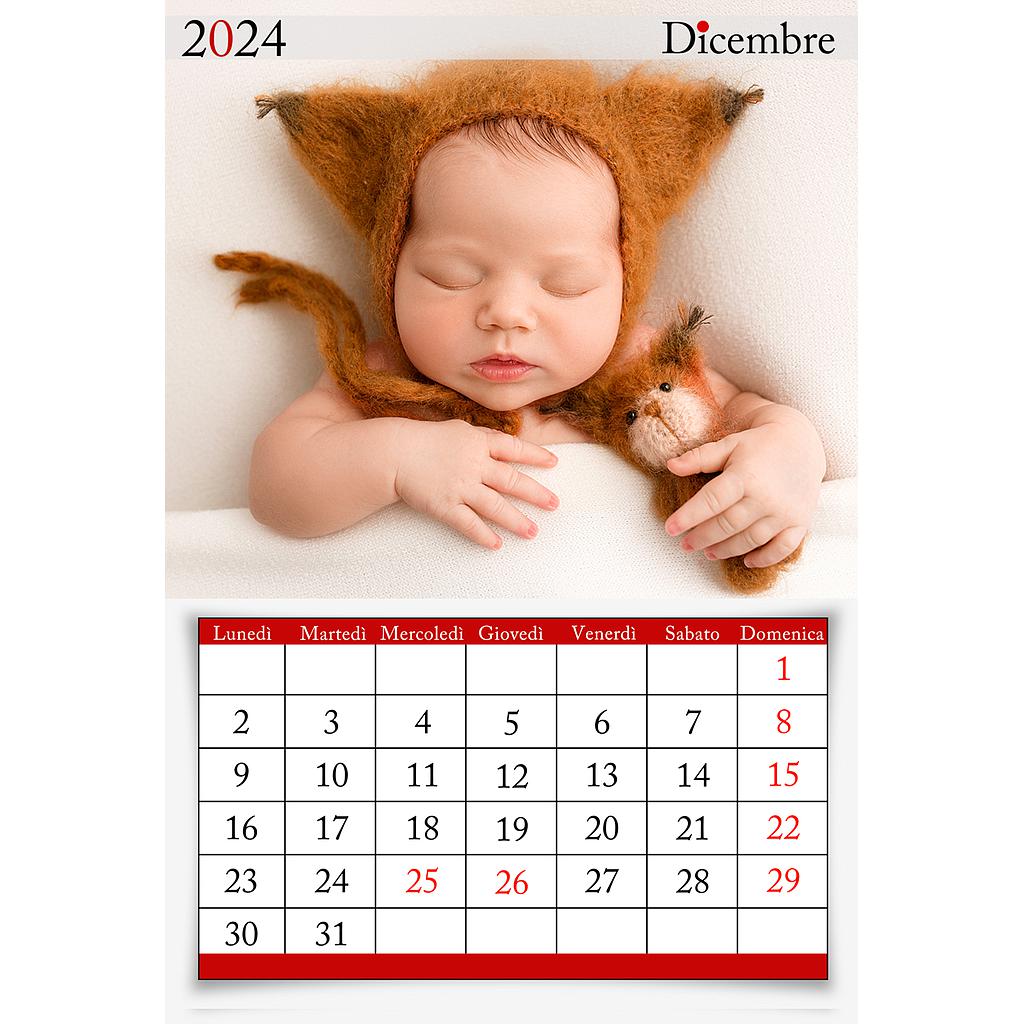 Calendario mensile 30x40 Cod. C790