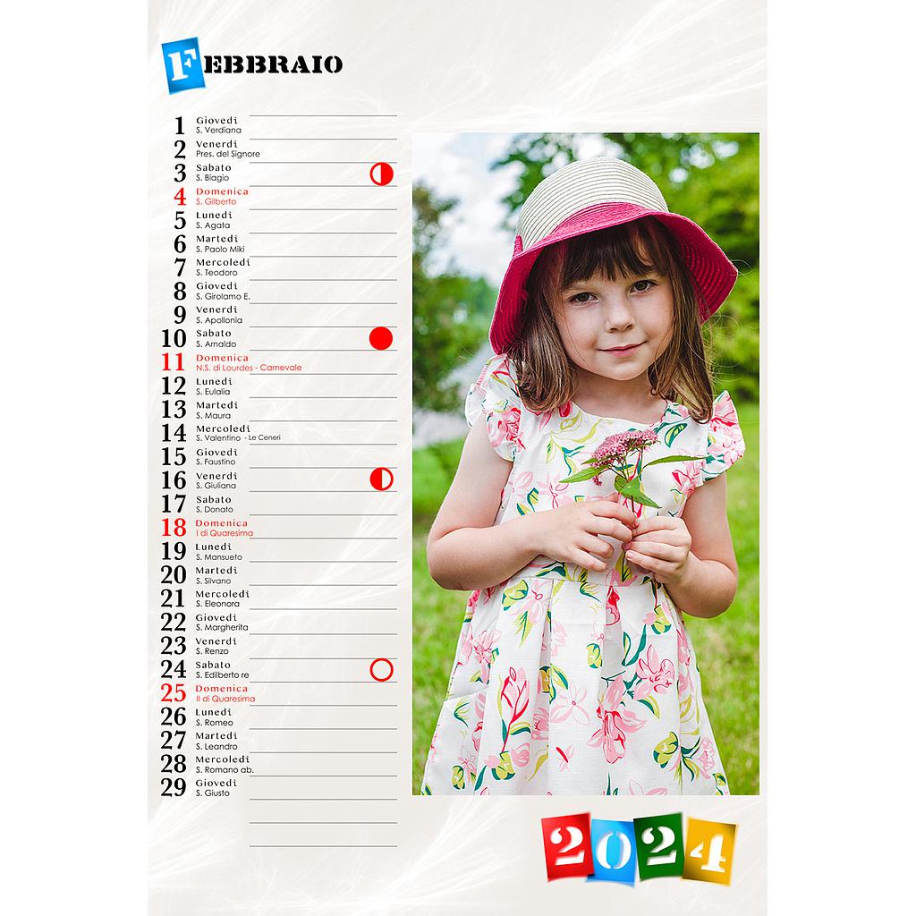 Calendario mensile 30x40 Cod. C1208